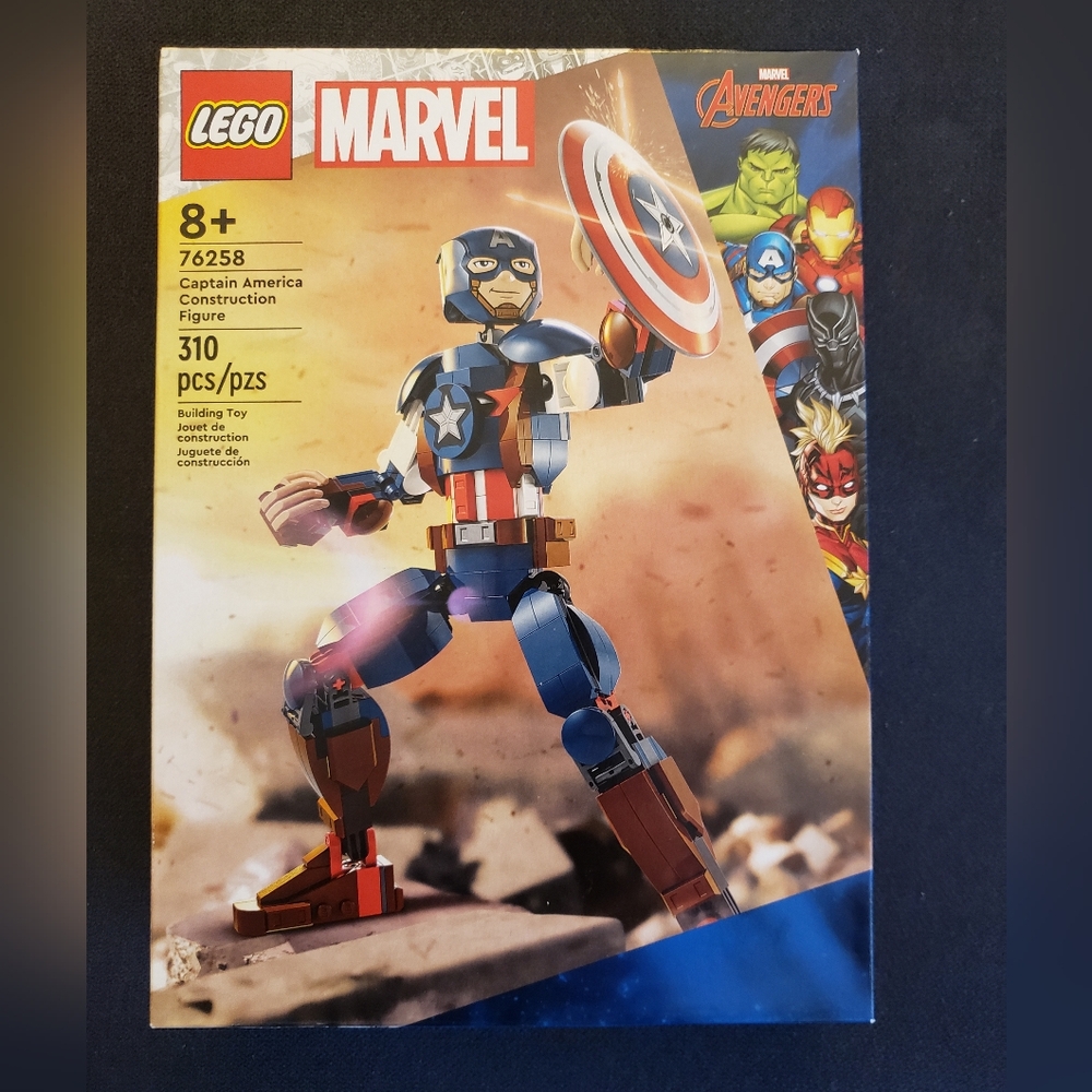 🇺🇸 LEGO Marvel Captain America Construction Figure 🇺🇸